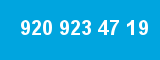 920 923 47 19 920 923 47 19